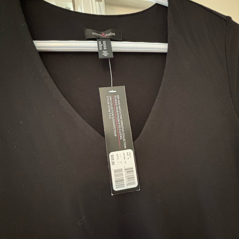 Stork & Babe Black Long Sleeve Dress - Picture 2 of 2
